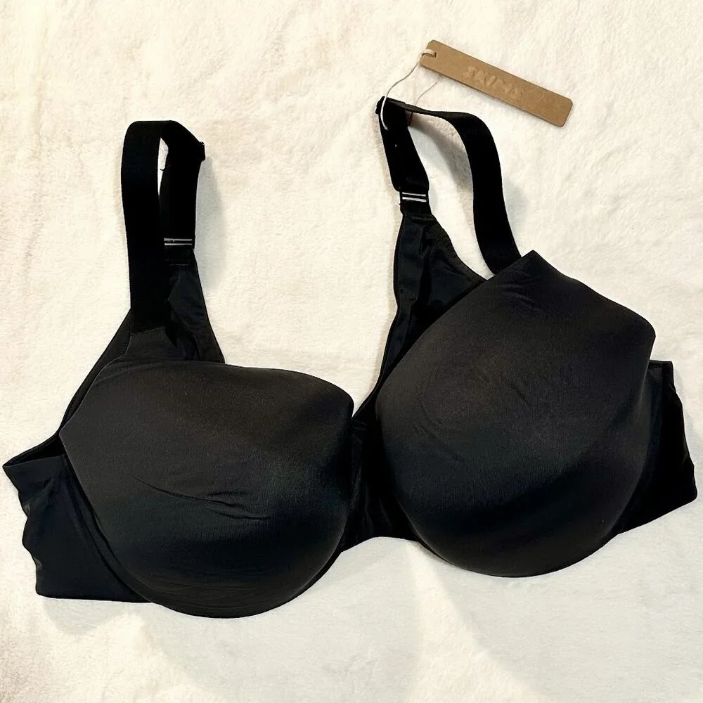 NWT SKIMS Smoothing Intimates Full Coverage Lightly Lined Bra in Onyx - 42DD - Picture 2 of 9